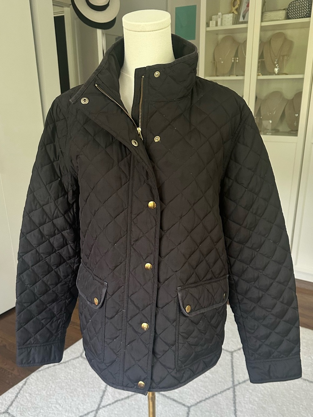 Classic down-filled J.Crew Quilted Puffer Field Jacket